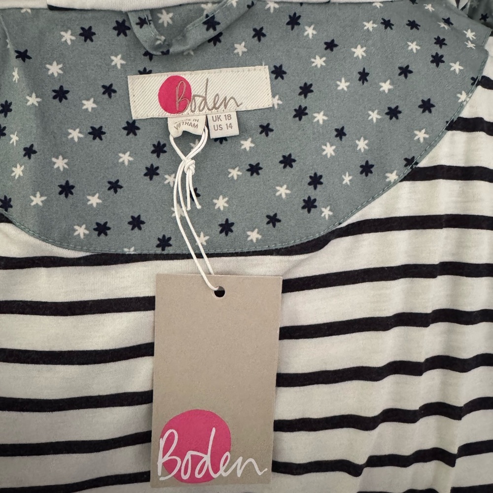 Boden Star Patterned Toggle Coat - image 7